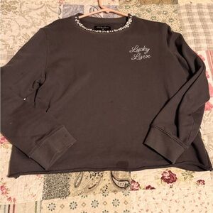 Lucky Livin' Black Sweatshirt